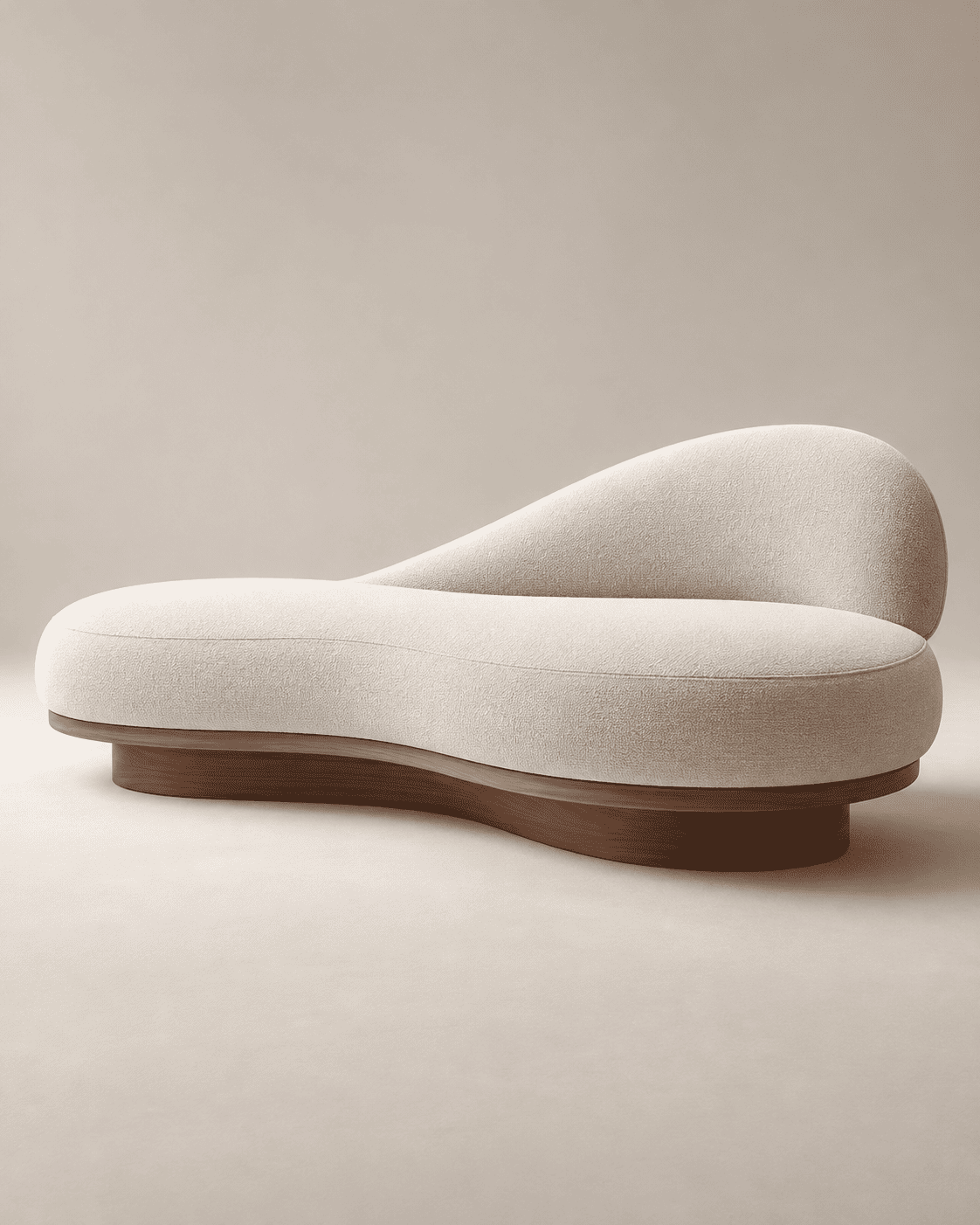 Méridienne sur socle bois – Image 2