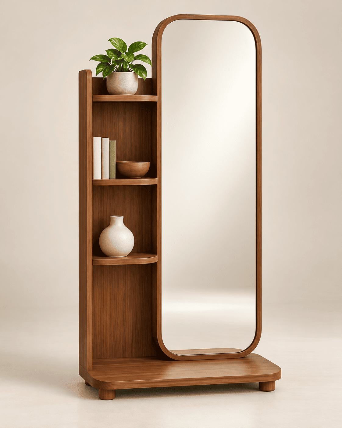 Miroir avec étagères latérales – Image 2