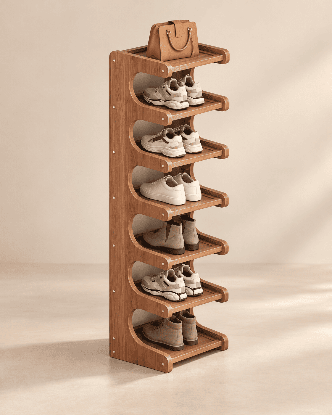 Étagère à chaussures courbée – modèle haut – Image 2