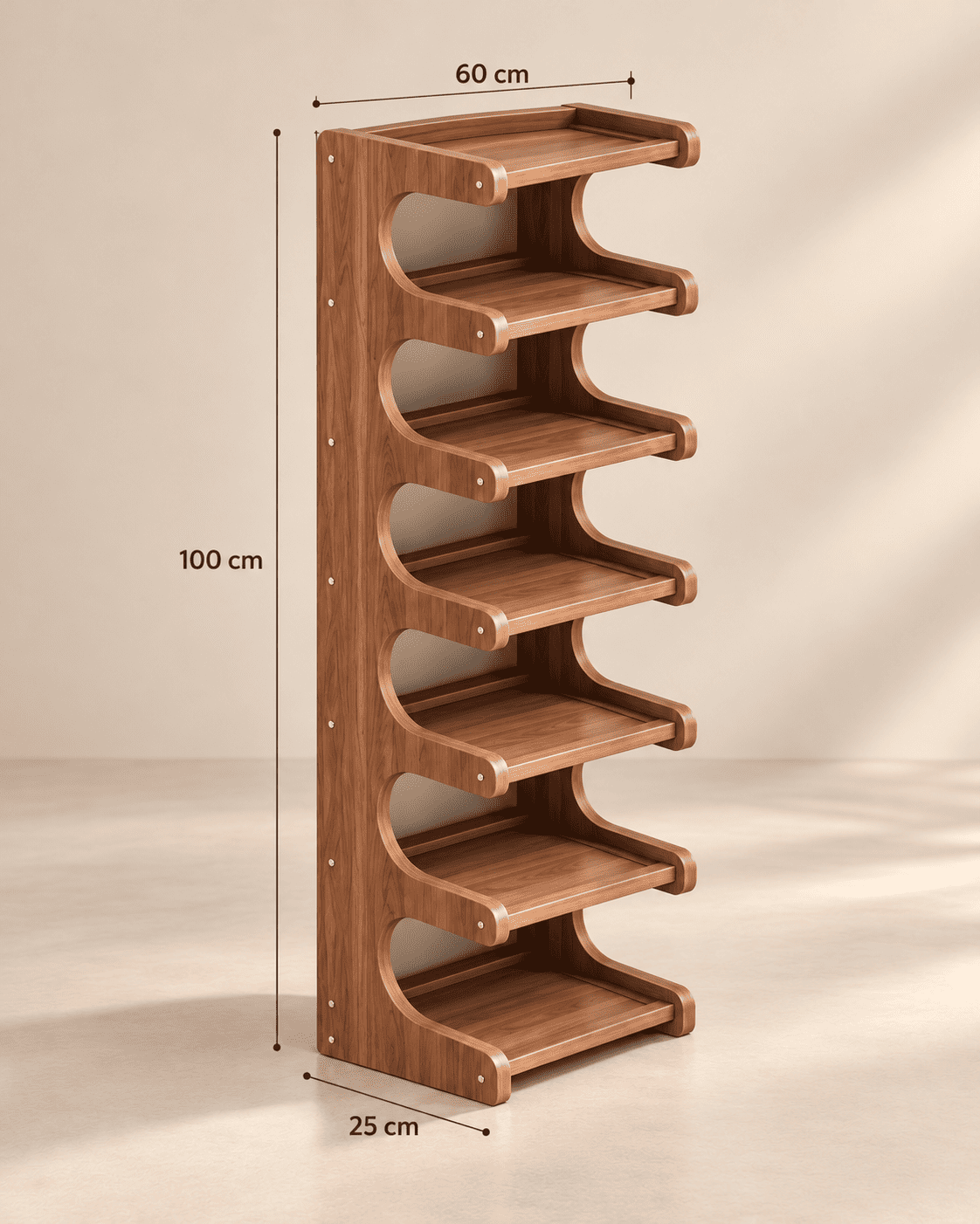 Étagère à chaussures courbée – modèle haut – Image 4
