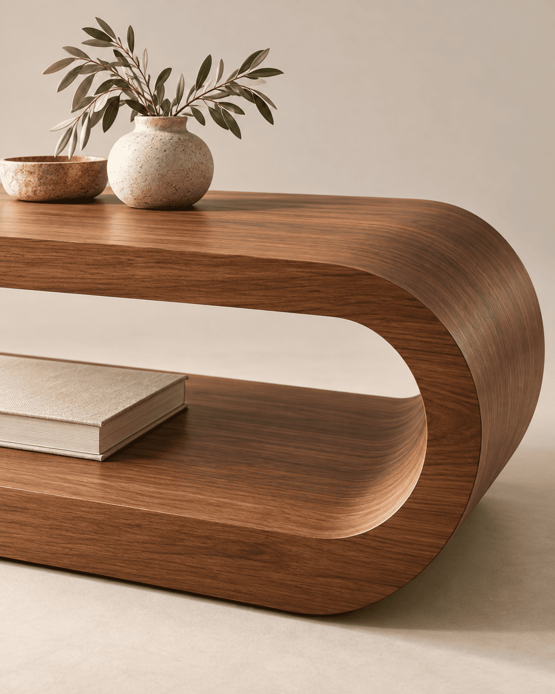 Table basse en C – modèle plein – Image 3