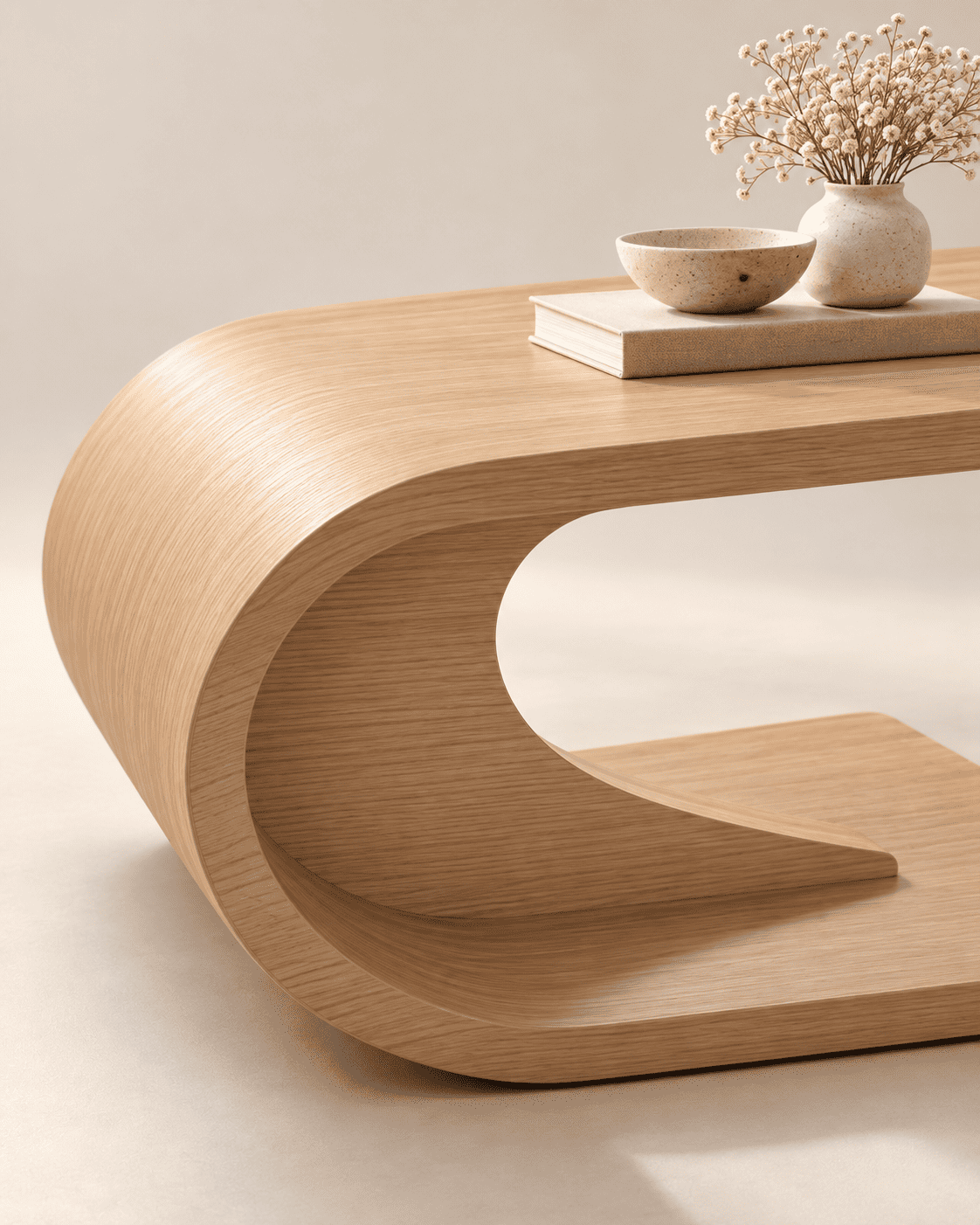 Table basse en C – modèle ouvert – Image 3